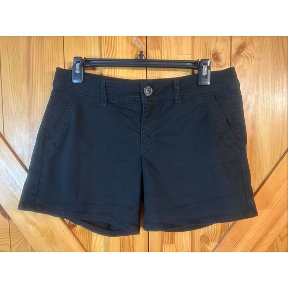 American Eagle Outfitters black Chinos stretch midi size 6 (5795) - Picture 1 of 5